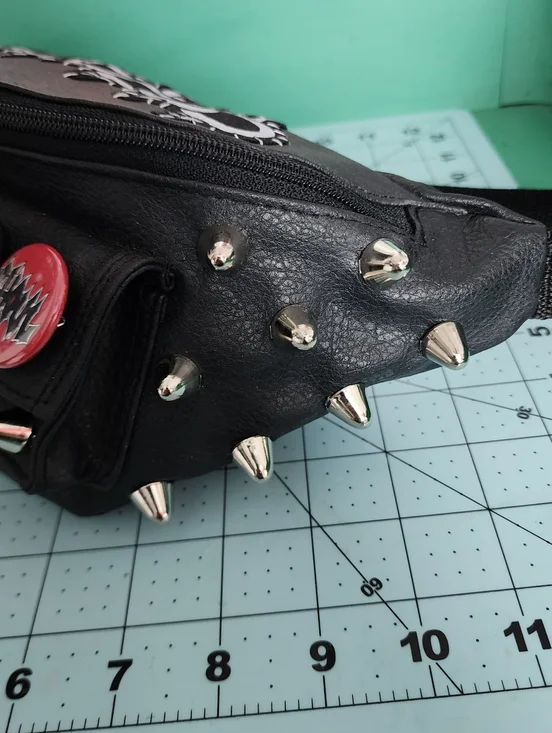 DIY Punk Leather Fannypack - Picture 4 of 6
